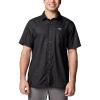 imageColumbia Mens Super Slack Tide Camp ShirtBlack Casted N Blasted