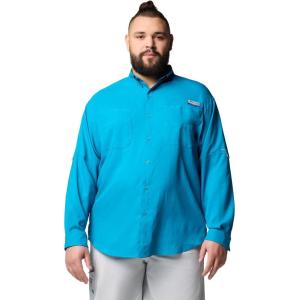 imageColumbia Mens PFG Tamiami II Long Sleeve ShirtBlue Echo