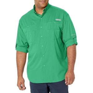 imageColumbia Mens PFG Tamiami II Long Sleeve ShirtDark Lime