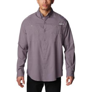 imageColumbia Mens PFG Tamiami II Long Sleeve ShirtGranite Purple