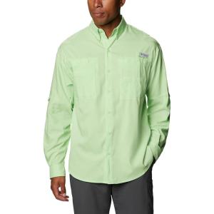 imageColumbia Mens PFG Tamiami II Long Sleeve ShirtLime Glow