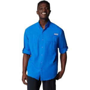 imageColumbia Mens PFG Tamiami II Long Sleeve ShirtVivid Blue