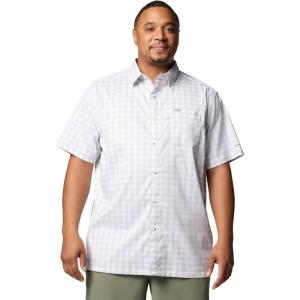 imageColumbia Mens Super Slack Tide Camp ShirtCool Grey Palaka Grid
