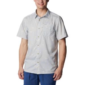 imageColumbia Mens Super Slack Tide Camp ShirtCool Grey Trout N About Print