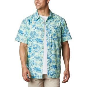 imageColumbia Mens Super Slack Tide Camp ShirtKey WestNautical Tales Print