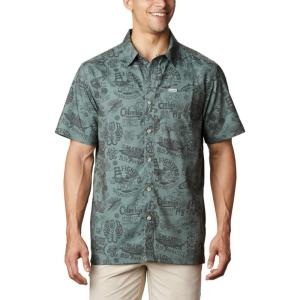 imageColumbia Mens Super Slack Tide Camp ShirtPondNautical Tales Print