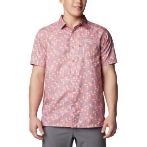 imageColumbia Mens Super Slack Tide Camp ShirtSandalwood Pink Flytime