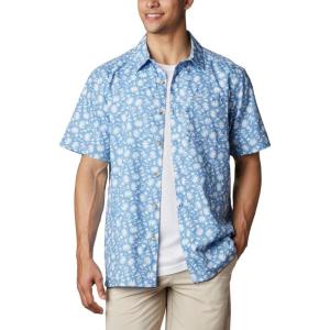 imageColumbia Mens Super Slack Tide Camp ShirtSkyler Marlin Palms Print