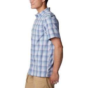 imageColumbia Mens Super Slack Tide Camp ShirtSoft Violet Mid Gingham