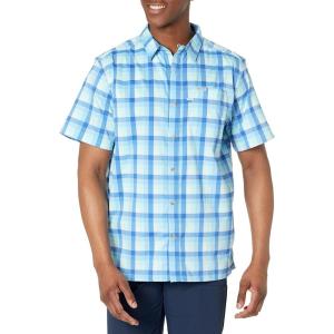 imageColumbia Mens Super Slack Tide Camp ShirtVivid Blue Mid Gingham