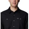 imageColumbia Mens Pitchstone Woven Long Sleeve ShirtBlackCity Grey