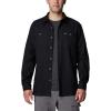 imageColumbia Mens Pitchstone Woven Long Sleeve ShirtBlackCity Grey
