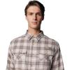 imageColumbia Mens Roughtail Stretch Flannel Long SleeveIron Ombre Tartan