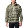 imageColumbia Mens Helvetia Ii Printed Half Snap FleeceGreenscape Stippled Stripe