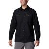 imageColumbia Mens Pitchstone Woven Long Sleeve ShirtBlackCity Grey