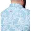imageColumbia Mens PFG Uncharted Printed Short Sleeve ShirtCrushed Blue Swamplands