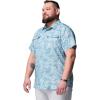 imageColumbia Mens PFG Uncharted Printed Short Sleeve ShirtCrushed Blue Swamplands