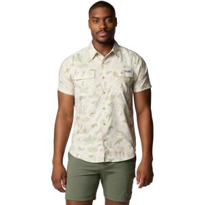 imageColumbia Mens PFG Uncharted Printed Short Sleeve ShirtStone Everglades