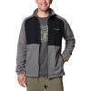 imageColumbia Mens Sage Peak Full Zip FleeceCity GreyBlack