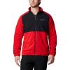 imageColumbia Mens Sage Peak Full Zip FleeceSail RedBlack