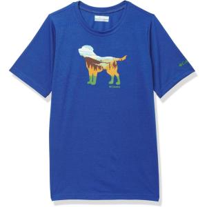imageColumbia Boys La Poudre Pass Short Sleeve TeeMountain BlueTreescape View