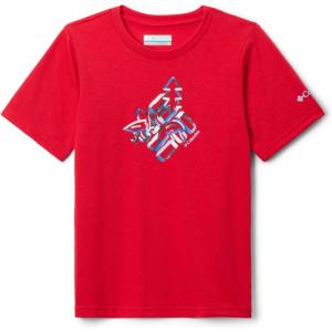 imageColumbia Boys La Poudre Pass Short Sleeve TeeMountain RedCamptastic