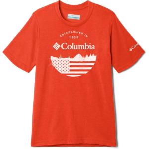 imageColumbia Boys La Poudre Pass Short Sleeve TeeSpicyFun With Flags Graphic