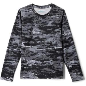 imageColumbia Boys PFG Solar Stream Printed Long Sleeve ShirtBlack Sumi Camo