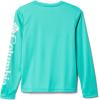 imageColumbia Boys Terminal Tackle Long Sleeve TeeElectric TurquoiseWhite Logo