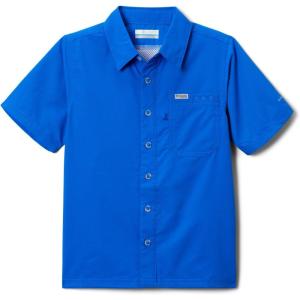 imageColumbia Boys Slack Tide Short Sleeve Camp ShirtBlue Macaw