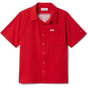 imageColumbia Boys Slack Tide Short Sleeve Camp ShirtRed Spark
