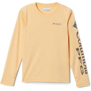 imageColumbia Boys Terminal Tackle Long Sleeve TeeCocoa ButterCity Grey Logo