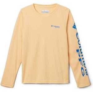 imageColumbia Boys Terminal Tackle Long Sleeve TeeCocoa ButterVivid Blue Logo