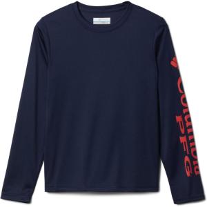 imageColumbia Boys Terminal Tackle Long Sleeve TeeCollegiate NavyRed Spark Logo