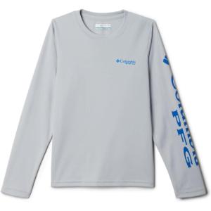 imageColumbia Boys Terminal Tackle Long Sleeve TeeCool GreyVivid Blue