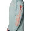 imageColumbia Mens Terminal Tackle Heather HoodieCrushed Blue HeatherFaded Peach Logo