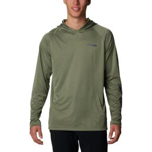 imageColumbia Mens Terminal Tackle Heather HoodieCypress HeatherCarbon Logo