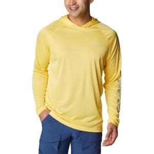imageColumbia Mens Terminal Tackle Heather HoodieSun Glow HeatherCool Grey Logo