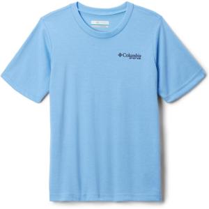 imageColumbia Boys PFG Short Sleeve Graphic TeeWhite CapFins  Stripes Graphic