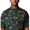 imageColumbia Mens Super Sharptail Short Sleeve ShirtDark Forest High Country Print
