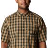 imageColumbia Mens Super Sharptail Short Sleeve ShirtDark Forest Multi Gingham