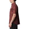 imageColumbia Mens Super Sharptail Short Sleeve ShirtRed Rocks Santa Dogs Print