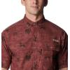 imageColumbia Mens Super Sharptail Short Sleeve ShirtRed Rocks Santa Dogs Print