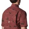 imageColumbia Mens Super Sharptail Short Sleeve ShirtRed Rocks Santa Dogs Print