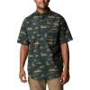 imageColumbia Mens Super Sharptail Short Sleeve ShirtDark Forest High Country Print