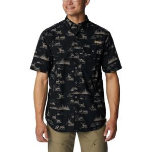 imageColumbia Mens Super Sharptail Short Sleeve ShirtBlack High Country Print