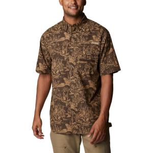 imageColumbia Mens Super Sharptail Short Sleeve ShirtCordovan Flyin High Print