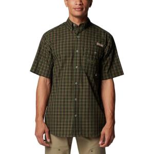 imageColumbia Mens Super Sharptail Short Sleeve ShirtSurplus Green Blinded