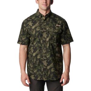 imageColumbia Mens Super Sharptail Short Sleeve ShirtSurplus Green Woodsman Print