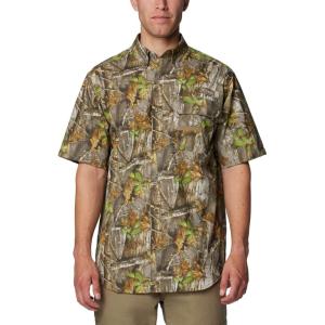 imageColumbia Mens Super Sharptail Short Sleeve ShirtTimberwoods CamoFlax